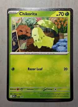 Chikorita MEP 069 - NM Pokemon Mega Evolution Perfect Order Holo Promo - Image 1