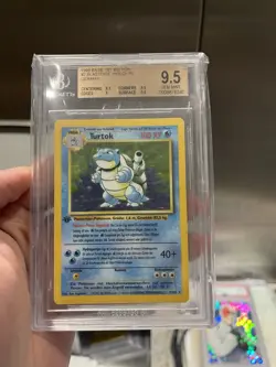 Pokemon Turtok 1. Edition BGS 9,5 Base Set Holo 2/102 Mint Deutsch - Image 1