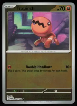 Trapinch 051/094 Common Phantasmal Flames Pokemon Reverse Holo Near Mint - Image 1