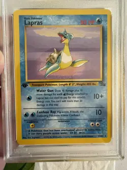1999 Pokemon - 1st Edition Lapras Non-Holo Fossil 25/62 - PSA 9 Mint! - WOTC - Image 3