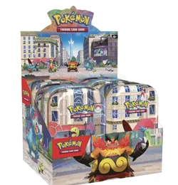 Pokemon TCG Lumiose City MINI TIN DISPLAY BOX Factory Sealed 10x Tins - Image 1