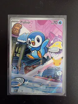 Pokemon First Partner Illustration Rare Turtwig Chimchar Piplup 30th Anniversary - Image 2