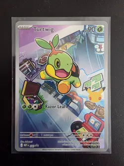 Pokemon First Partner Illustration Rare Turtwig Chimchar Piplup 30th Anniversary - Image 4