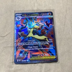Pokemon TCG Holo Ultra Rare Full Art Mega Lucario EX 160/132 mint - Image 1