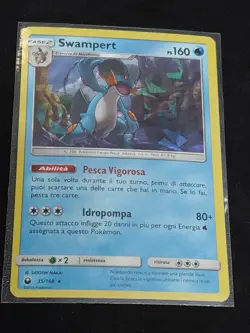 Pokemon Swampert 35/168 Italian Celestial Storm Cracked Ice Holo - Image 1