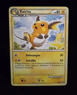Pokemon TCG (Italian) - RAICHU #33 - HEARTGOLD SOULSSILVER UNDAUNTED (2010) - MP - Image 1