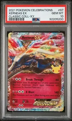 XERNEAS EX HOLO 2021 POKEMON SWSH CELEBRATIONS #97 PSA 10 GEM MINT - Image 1