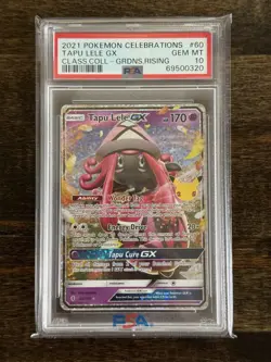 2021 Pokemon Celebrations Classic Collection Tapu Lele Gx #60/145 PSA 10! - Image 1