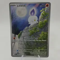Litwick 101/086 Illustration Rare- Pokemon White Flare Holo SV ENGLISH - Image 1