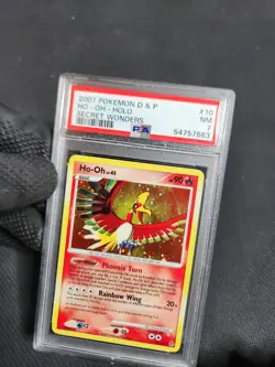 2007 Pokemon Secret Wonders Ho-Oh Holo #10/132 Pokemon Graded PSA 7 NM Near Mint - Image 2