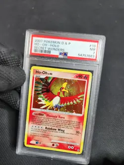 2007 Pokemon Secret Wonders Ho-Oh Holo #10/132 Pokemon Graded PSA 7 NM Near Mint - Image 3
