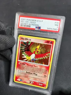2007 Pokemon Secret Wonders Ho-Oh Holo #10/132 Pokemon Graded PSA 7 NM Near Mint - Image 4