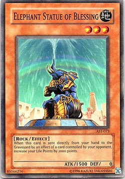 Elephant Statue OF Blessing AST-073 Yu-Gi-Oh! Light Play Unlimited - Image 1
