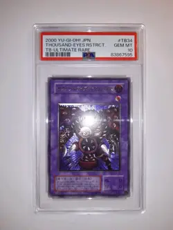 Yu-Gi-Oh Thousand Eyes Restrict TB-34 Ultimate Rare PSA 10 - Image 1