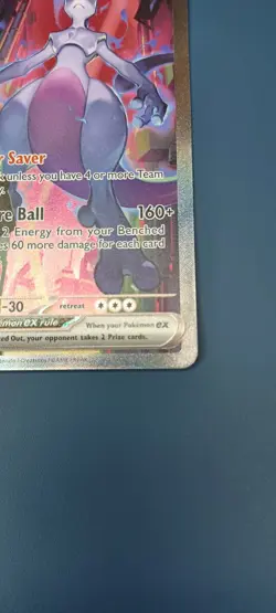 Pokemon TCG Destined Rivals Team Rocket's Mewtwo EX Full Art Card 231/182 NM - Image 5