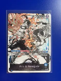 ST22-001 Ace & Newgate (Alt Art) ONE PIECE Card TCG NM English - Image 1