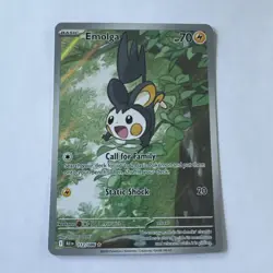 Emolga 112/086 SV Black Bolt Illustration Rare Near Mint English Pokemon Card - Image 1