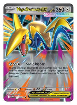 Mega Skarmory ex - Pokemon Perfect Order 055/088 - Image 1
