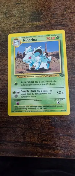 Nidorina 40/64 Uncommon Jungle Pokemon Near Mint - Image 1