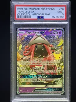 2021 POKEMON CELEBRATIONS CLASSIC COLLECTION #60 TAPU LELE GX PSA 9 - Image 1