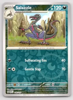 Pokemon Salazzle SV03: Obsidian Flames OBF Reverse Holo 140/197 NM - Image 1