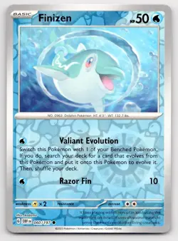 Pokemon Finizen Obsidian Flames OBF C REVERSE HOLO 060/197 NM - Image 1