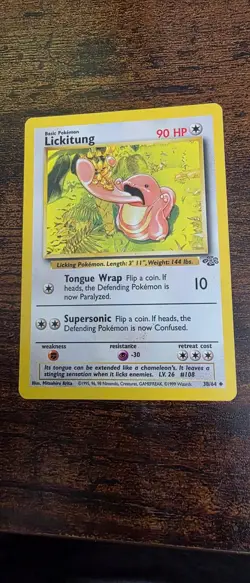 Lickitung 38/64 Uncommon Jungle Pokemon Near Mint - Image 1