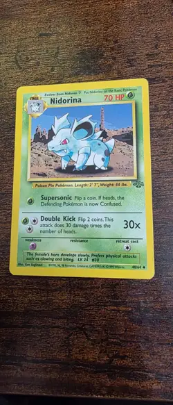 Nidorina 40/64 Uncommon Jungle Pokemon Near Mint - Image 1