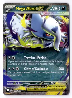 Mega Absol ex 086/132 Double Rare Mega Evolution Pokemon Near Mint - Image 1