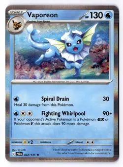 Vaporeon 022/131 Holo Rare Prismatic Evolutions Pokemon NM - Image 1