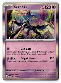 Xerneas 064/132 Holo Rare Mega Evolution Pokemon NM - Image 1
