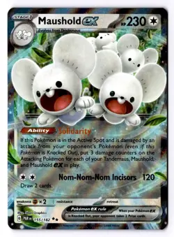 Maushold ex 155/182 Double Rare Paradox Rift Pokemon Near Mint - Image 1