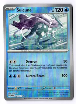 Suicune (Poke Ball Pattern) 024/131 Holo Prismatic Evolutions Pokemon NM - Image 1