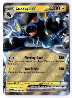 Luxray ex 068/167 Double Rare Twilight Masquerade Pokemon Near Mint - Image 1