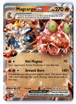 Magcargo ex 029/167 Double Rare Twilight Masquerade Pokemon Near Mint - Image 1
