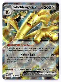 Gholdengo ex 139/182 Double Rare Paradox Rift Pokemon Near Mint - Image 1