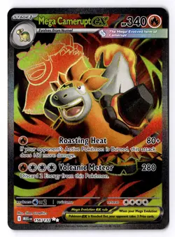 Mega Camerupt ex 156/132 Ultra Rare Mega Evolution Pokemon Near Mint - Image 1