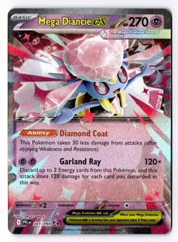 Mega Diancie ex 041/094 Double Rare Phantasmal Flames Pokemon Near Mint - Image 1