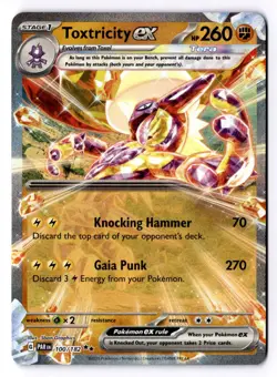 Toxtricity ex 100/182 Double Rare Paradox Rift Pokemon Near Mint - Image 1
