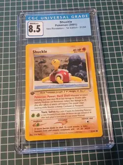 Pokemon TCG Shuckle 51/64 1st edition Neo Revelation CGC Graded 8.5 - Image 2