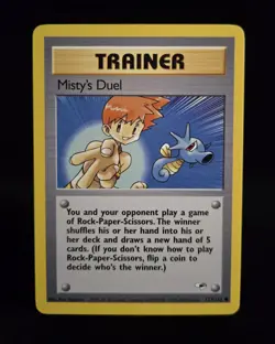 Pokemon TCG - MISTY'S DUEL - 123/132 - UNLIMITED - WOTC GYM HEROES 2000 - LP/NM - Image 1