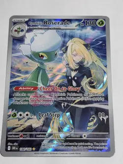 Pokemon TCG Cynthia's Roserade 184/182 Sv10:Destined Rivals Illustration Rare NM - Image 1