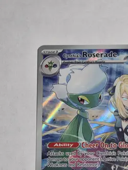 Pokemon TCG Cynthia's Roserade 184/182 Sv10:Destined Rivals Illustration Rare NM - Image 3