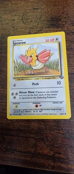 Spearow 62/64 Common Jungle Pokemon Near Mint - Image 1