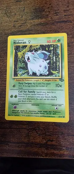 Nidoran F 57/64 Common Jungle Pokemon Near Mint - Image 1