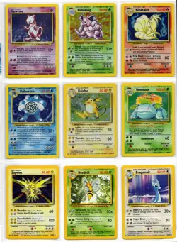 1999 Pokemon Base Set Unlimited Complete 102/102 - LP-MP - No Creases - Image 3