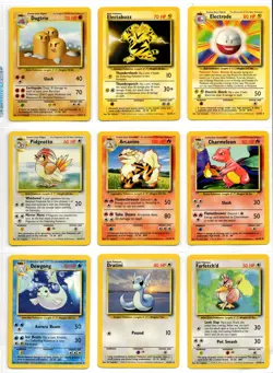 1999 Pokemon Base Set Unlimited Complete 102/102 - LP-MP - No Creases - Image 5