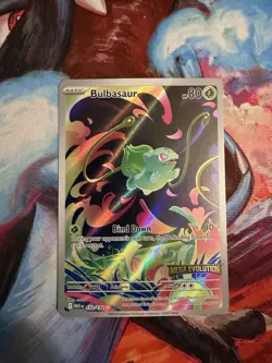 Bulbasaur Illustration Rare Mega Evolution STAMPED Promo 133/132 Pokemon 2025 NM - Image 1