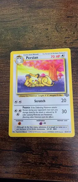 Persian 42/64 Uncommon Jungle Pokemon Lightly Played - Image 1