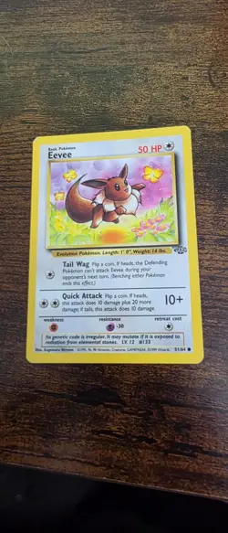 Eevee 51/64 Common Jungle Pokemon Lightly Played - Image 1